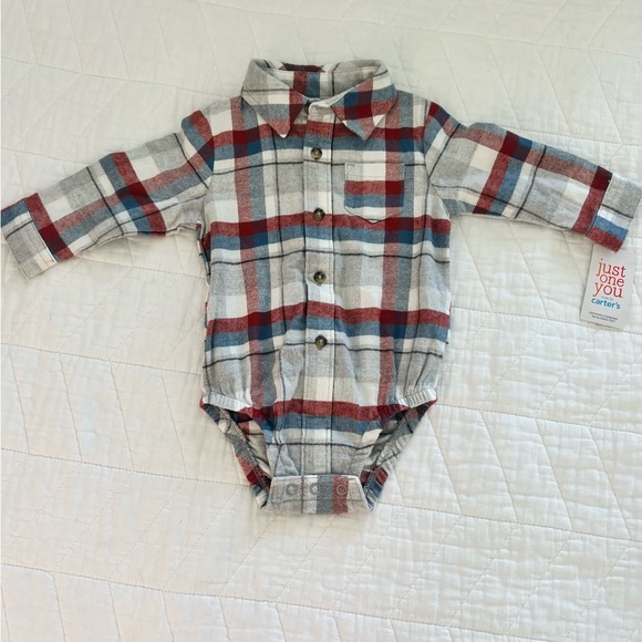 Carters flannel outfit with tag - Picture 2 of 4